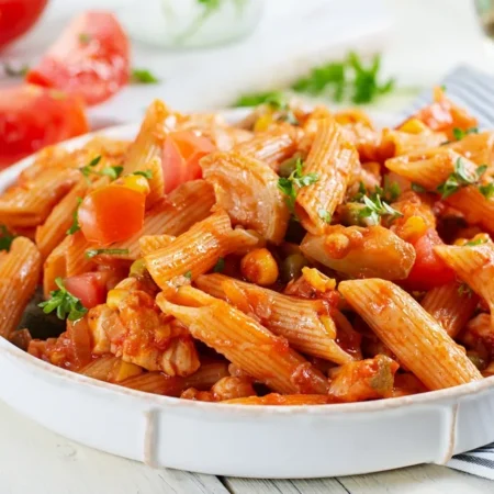 Schezwan Chicken Pasta