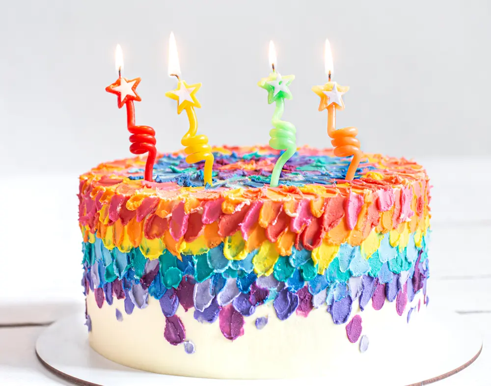 Rainbow Surprise Cake 